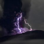 Spektakulära blixtar vid vulkanutbrott